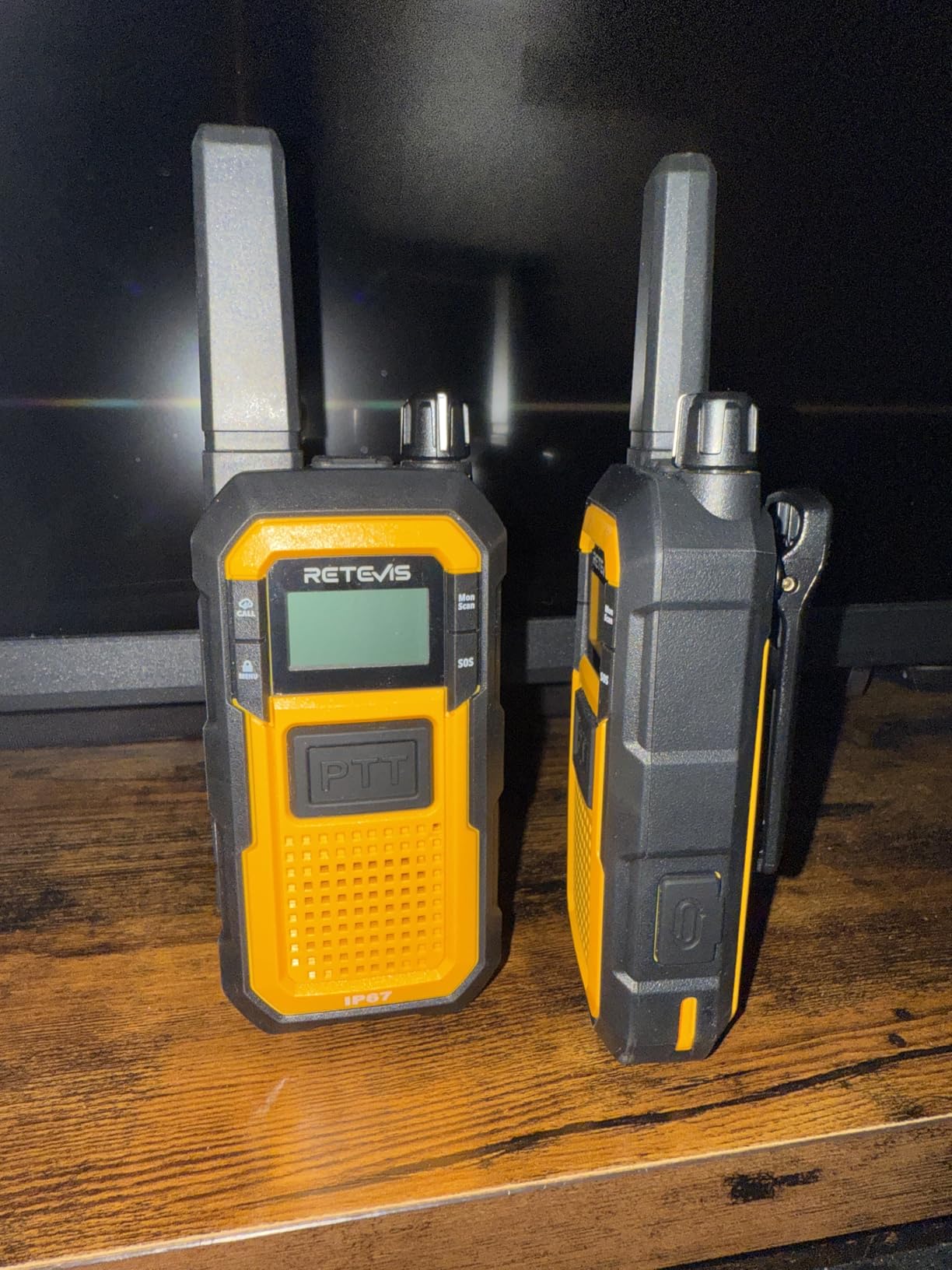 Retevis RB48 FRS Walkie Talkies Long Range, Mil-Standards 810H Two Way Radio | Rugged & IP67 Waterproof & Floating, Emergency Radio, Heavy-Duty, Dual PTT, Vibration Alert, NOAA, Rechargeable, 20hr Battery, 2 Pack customer photo 1