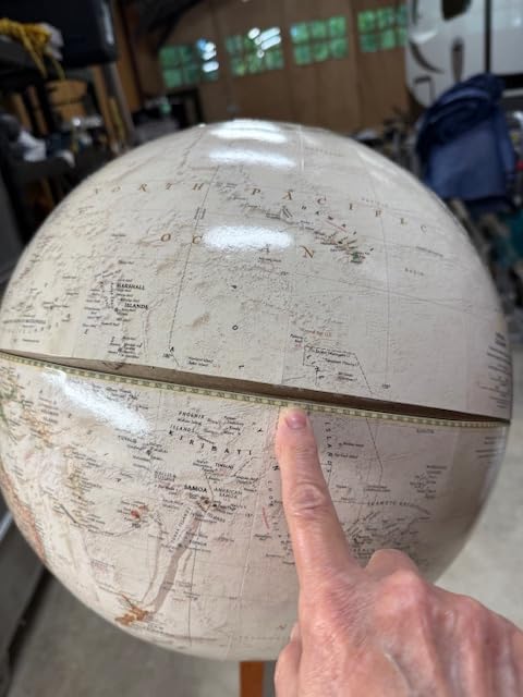 Replogle World Globe with Stand 16 Inch Floor Globe - Antique, Raised Relief, Made In USA customer photo 2