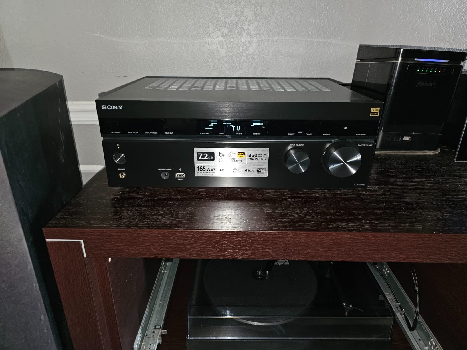 Sony STR-AN1000 7.2ch Home Theater 8K A/V Bluetooth Receiver | Dolby Atmos & DTS:X Surround Sound, WiFi, Google Chromecast, Spotify connect, Apple AirPlay, HDMI 2.1 customer photo 1