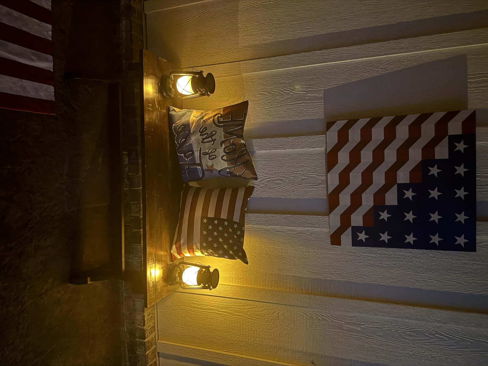 BETGINY 4th of July Pillow Covers 18x18 Set of 2, American Flag Patriotic Decorations Throw Pillow Covers Linen Farmhouse Independence Day Cushion Case for Couch Sofa Summer Home Outdoor Decor customer photo 1