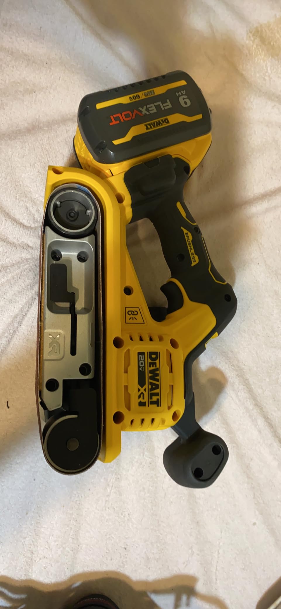 DEWALT 20V MAX* Belt Sander, Cordless, Brushless, Tool Only (DCW220B) customer photo 1
