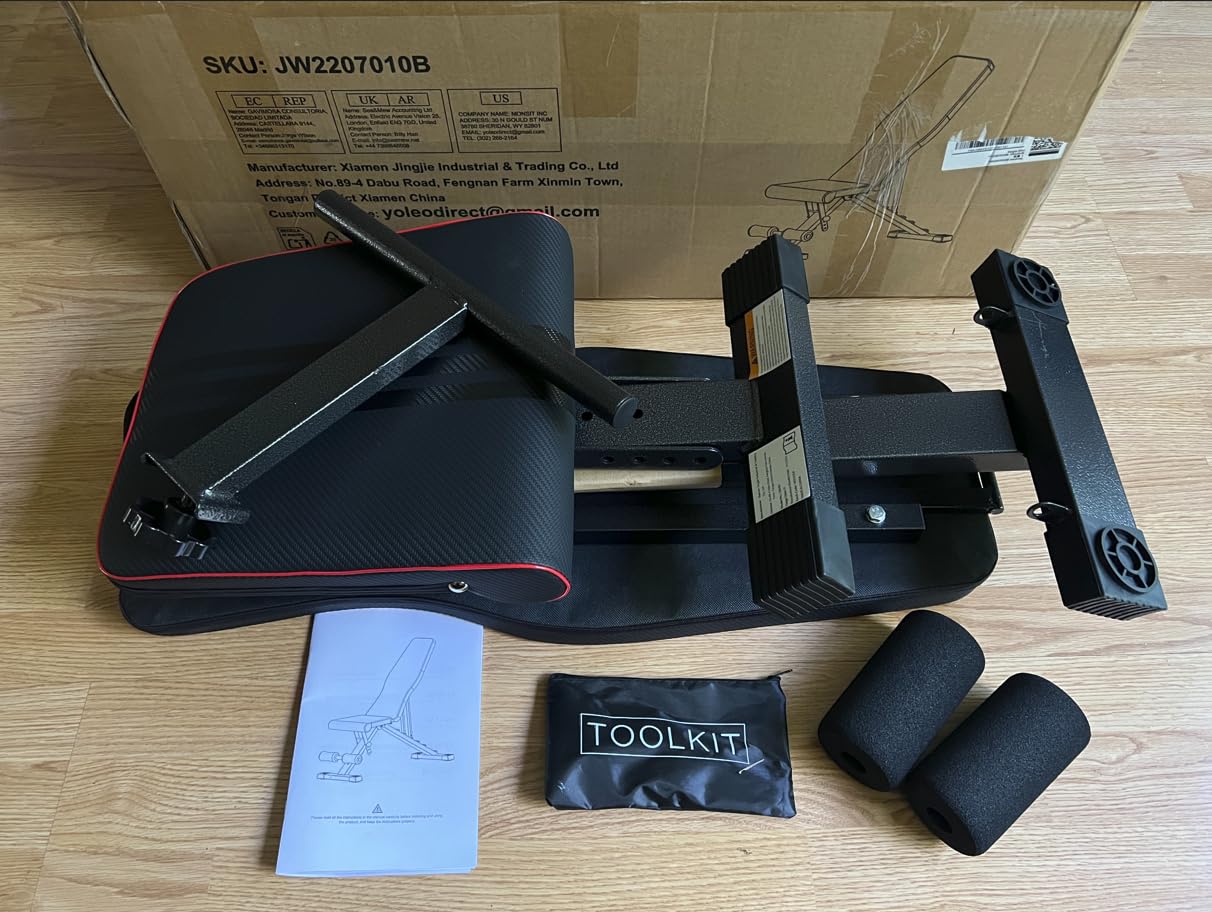 YOLEO Adjustable Weight Bench for Home Gym, ASTM-Certified 827LBS customer photo 2