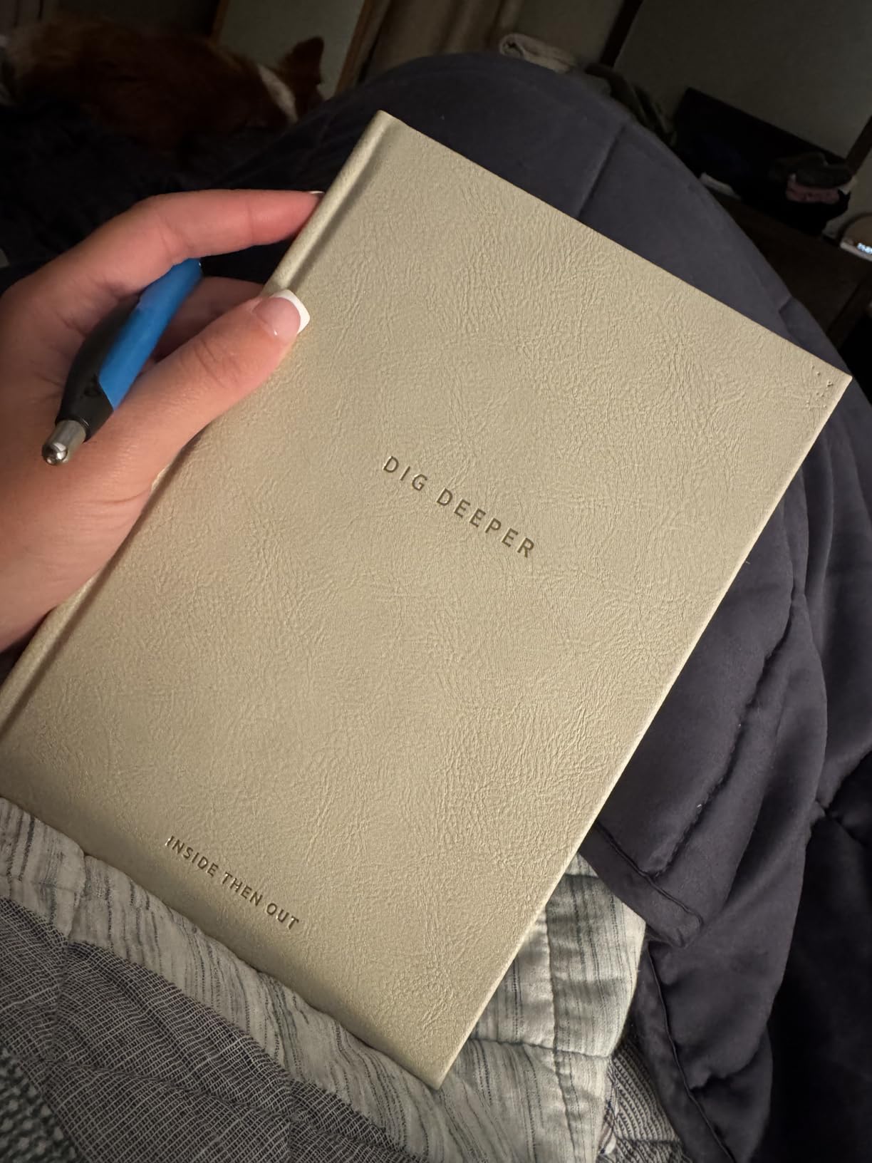 INSIDE THEN OUT Dig Deeper Journal - Guided Daily Journal with 180 Undated Prompts for Intention, Healing, Growth, Gratitude, Self Love & Discovery - Self Care Routine Gift for Women and Men customer photo 2