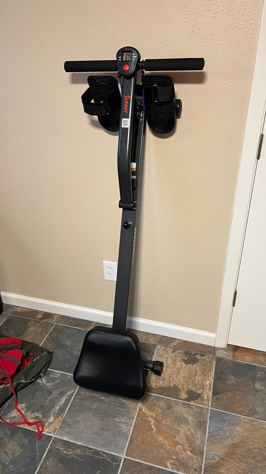 Sunny Health & Fitness Compact Hydraulic Rower with 12-Level Resistance | Full-Body Cardio, Joint-Friendly, Lightweight & Portable, Quiet & Smooth Row, Easy-Assembly, Free SunnyFit App customer photo 2