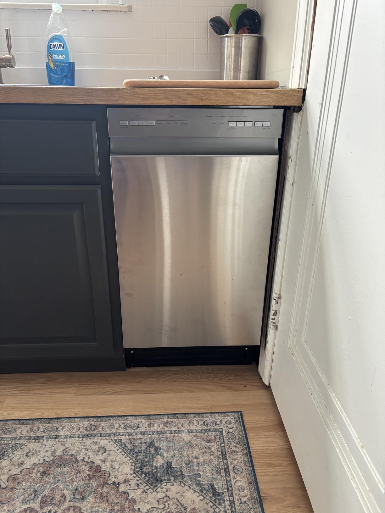 Midea 18 Inch Built-in Dishwasher, 8 Place Settings, Stainless Steel Tub | 6 Washing Cycles, Energy Star Certified with Heated Dry & High-Temp Wash, Slim Quiet for Apartments, and RVs, Black customer photo 2