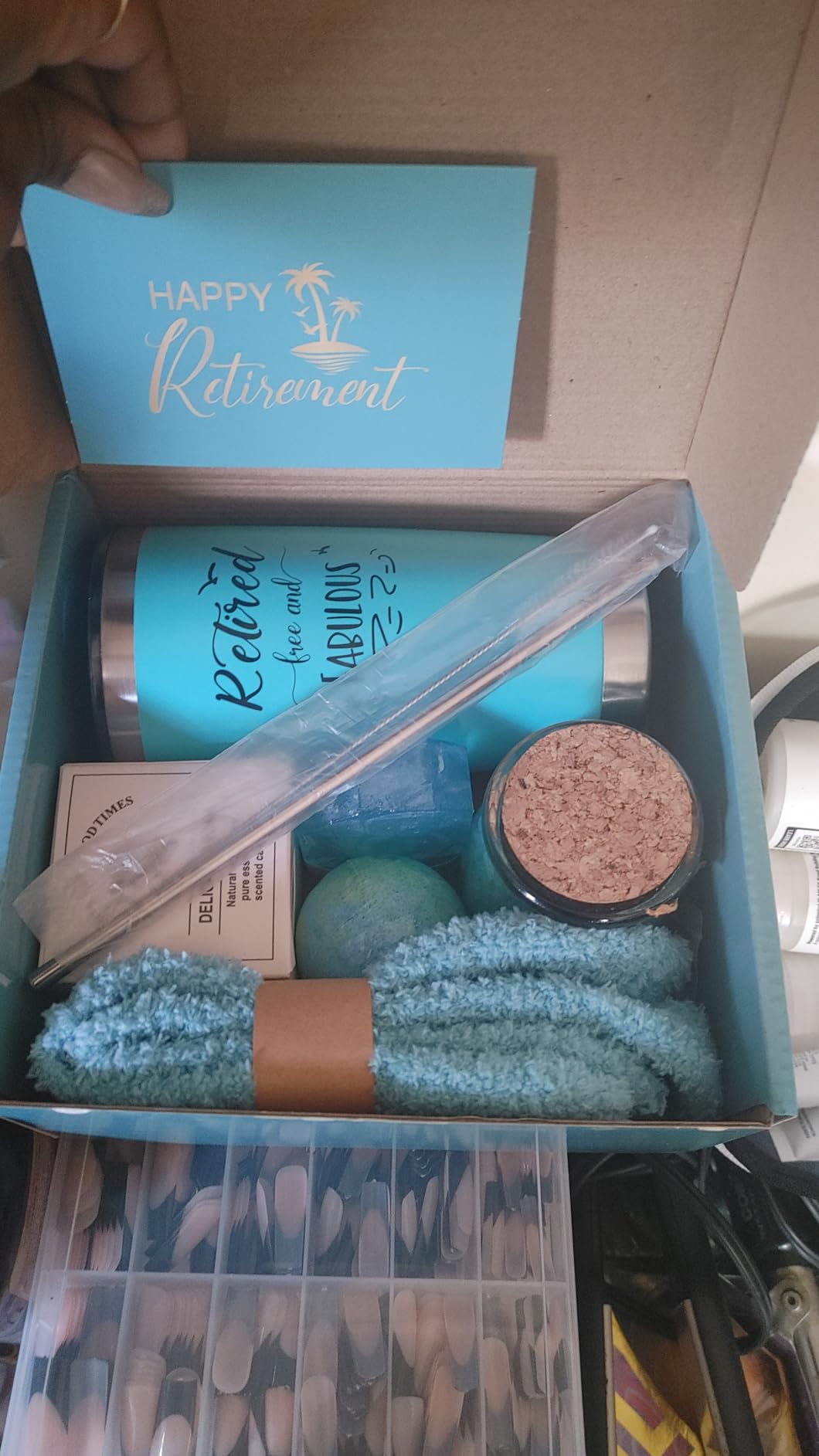 Retirement Gifts for Woman 2026 - Happy Cool Retirement Gifts for Women Coworker Teacher Boss Nurse Friends Mom - Spa Gift Basket customer photo 1
