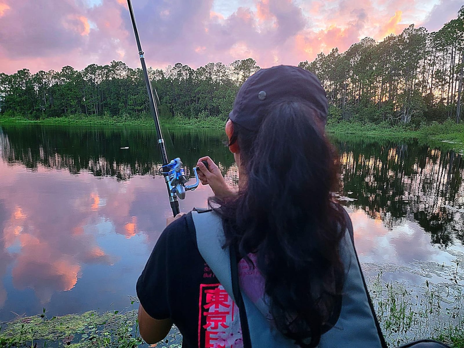 Tripquips Fishing Pole Combo, 6.9ft 2Pcs Telescopic Rods Set, Collapsible Fishing Rods, 2PCS Spinning Reel Set with Carrier Bag Freshwater Fishing Rod and Reel Combos Kits customer photo 1