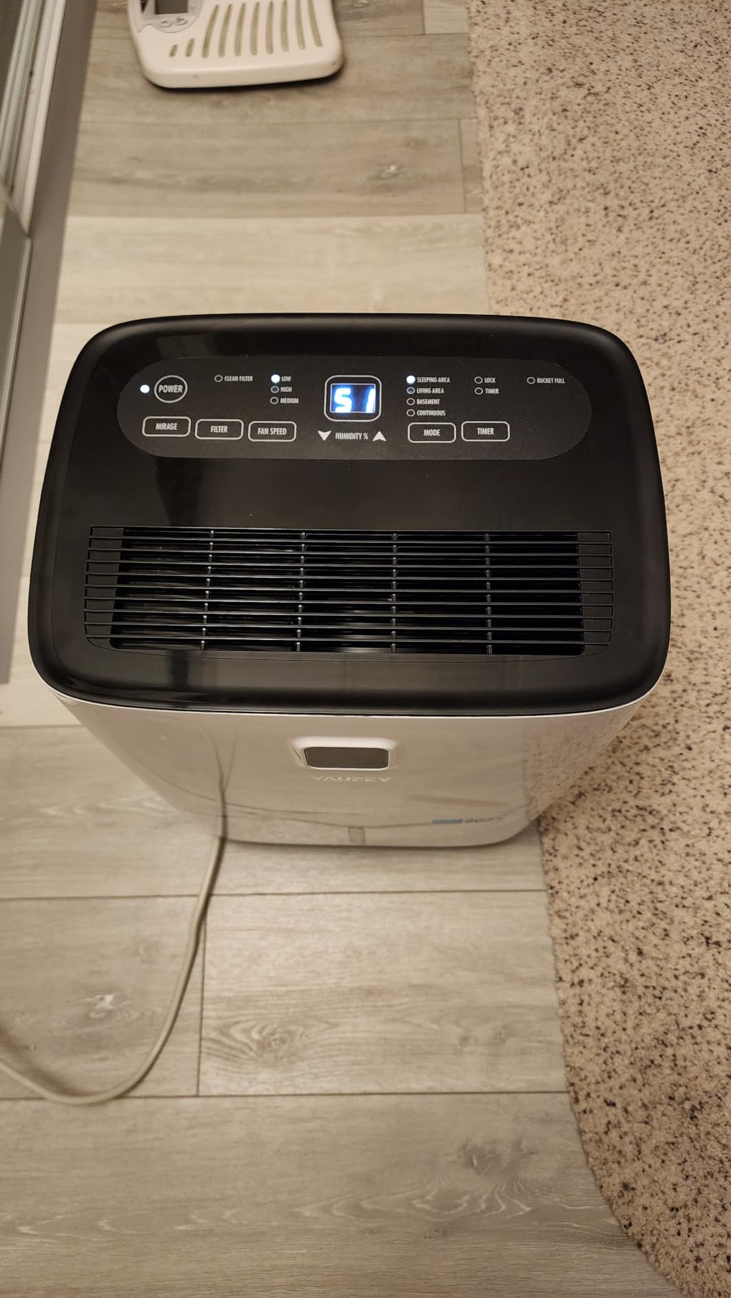 80 Pint Dehumidifier for Basement 5000 Sq. Ft. with Drain Hose, ENERGY STAR | Continuous Drain & Water Tank 1.06 Gal, Intelligent Humidity Control, Quiet Operation, Auto Shut Off, 24H Timer customer photo 2
