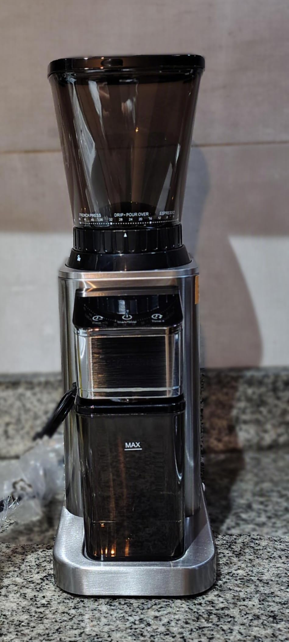 SHARDOR Professional Conical Burr Coffee Grinder, Coffee Bean Grinder with 48 Grind Settings for Espresso, Drip & French Press, Upgraded Anti-Static Technology, Precision Timer, Stainless Steel customer photo 1
