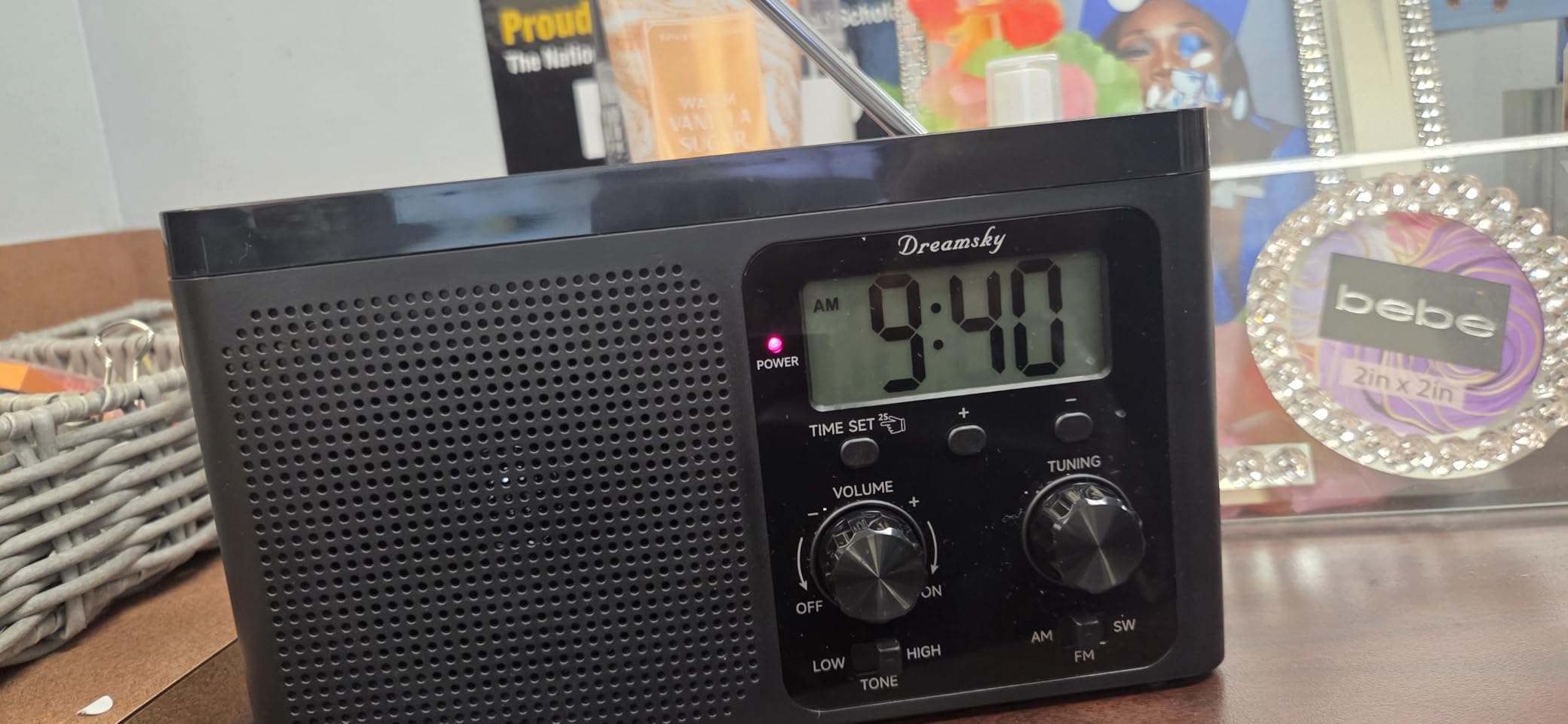 DreamSky AM FM Radio Portable Shortwave Radio Battery Powered/Plug in Wall | for Home Outdoor, Strong Reception, Large Dial Easy to Use, Digital Time Display, Transistor Antenna, Seniors Small Gift customer photo 2
