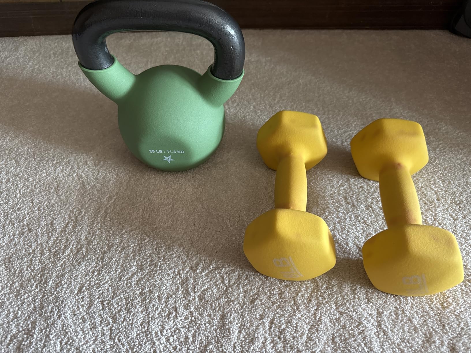 Yes4All Kettlebell, 5-65 LB Neoprene Coated Cast Iron Kettlebells, Wide Grip Handle & Flat Bottom for Swings, Squats, Deadlifts, Push Ups & Full Body Training at Home Gym - Single & Set customer photo 2