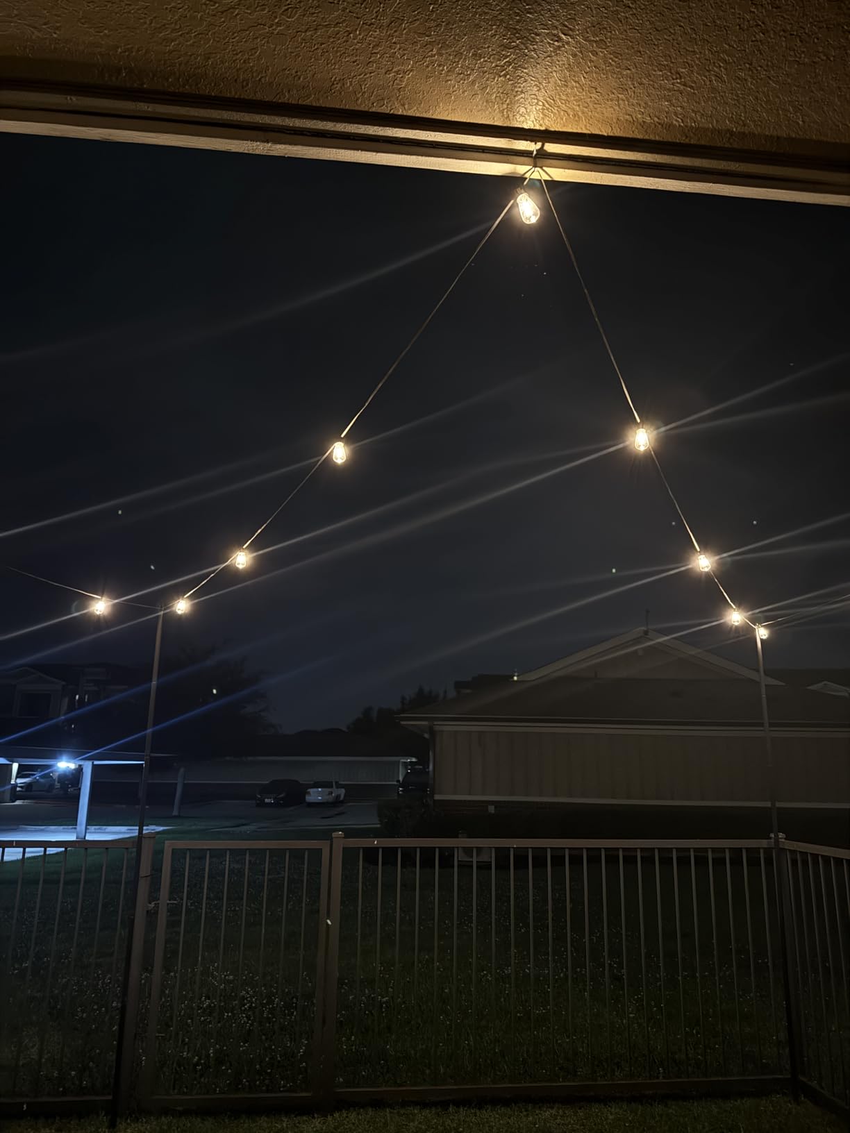 addlon 100FT Outdoor String Lights ST38 LED with Remote Waterproof Dimmable, Shatterproof Replaceable Bulbs, Connectable Hanging Strand for Porch Backyard Patio Garden Deck Outside, Timer, 3 Modes customer photo 2