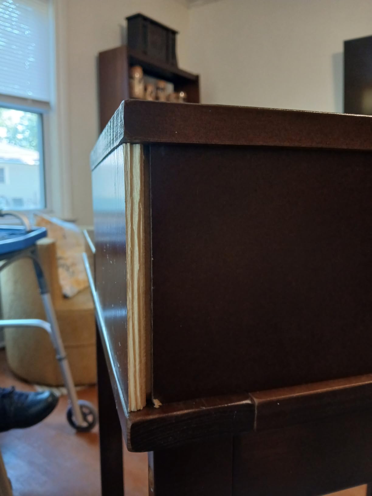 Solid Wood Home Office Computer Desk with Drawers, Pull-Out Tray, and Concealed Compartment customer photo 2