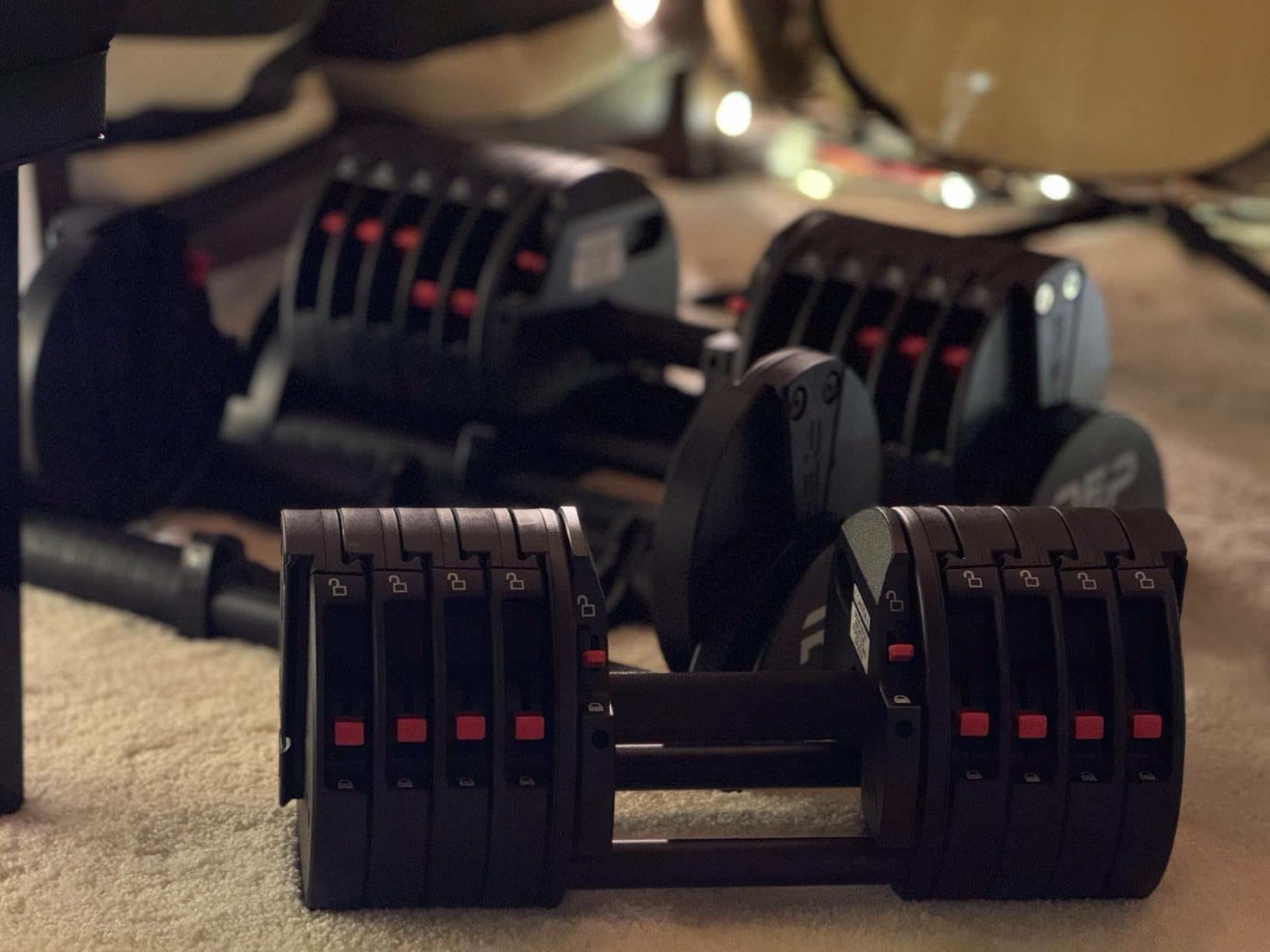 REP Fitness QuickDraw Adjustable Dumbbell Set, Pair, 30/40/50/60 lb Each customer photo 2