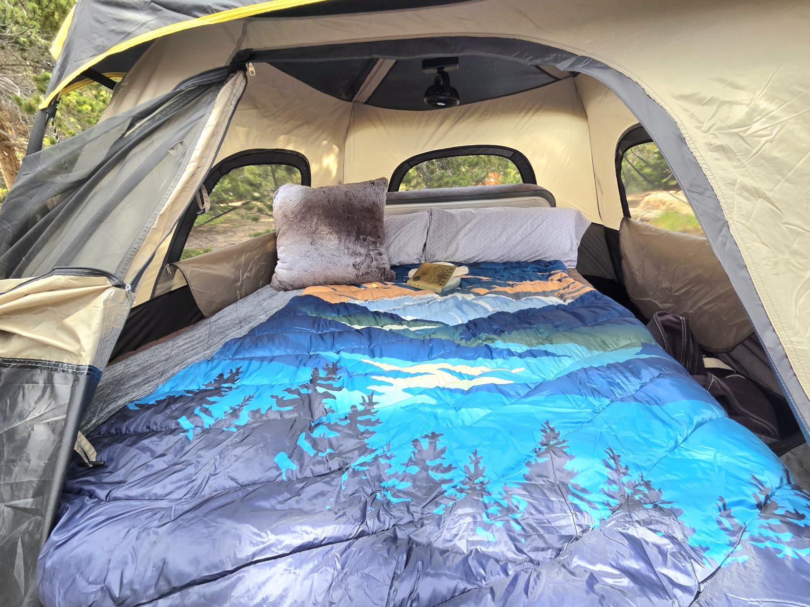 FanttikOutdoor Camping Tent 4/6/8/10 Person Instant Cabin Tent Setup in 60 Seconds with Rainfly & Windproof Portable with Carry Bag for Family Camping & Hiking customer photo 1
