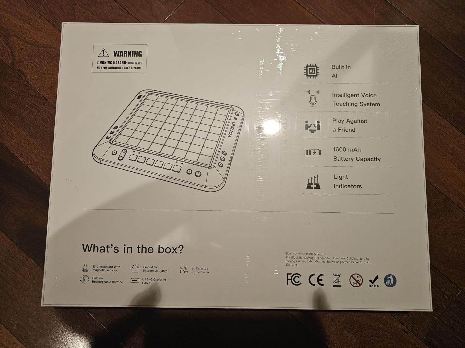 P6 Electronic Chess Board Chess Computer Talking Smart Chess Board Magnetic Electronic Chess Set with LED for Kids & Adults customer photo 2