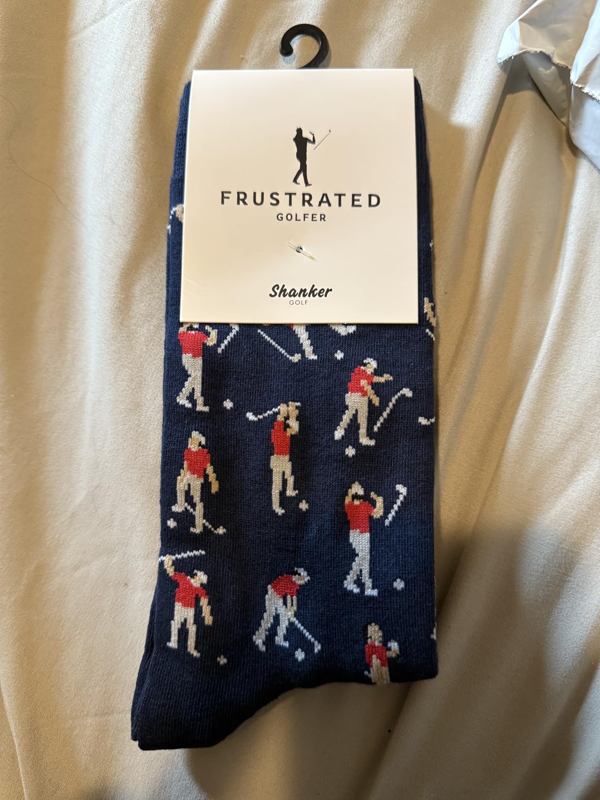 Shanker Golf Socks - Funny Angry Golfer Socks - Funny Golf Gift for Men | The Frustrated Golfer Socks, 1 x Pair, Size 8-13, Premium Cotton Blend, Golf Gift for Dad, Husband & Golfers customer photo 2