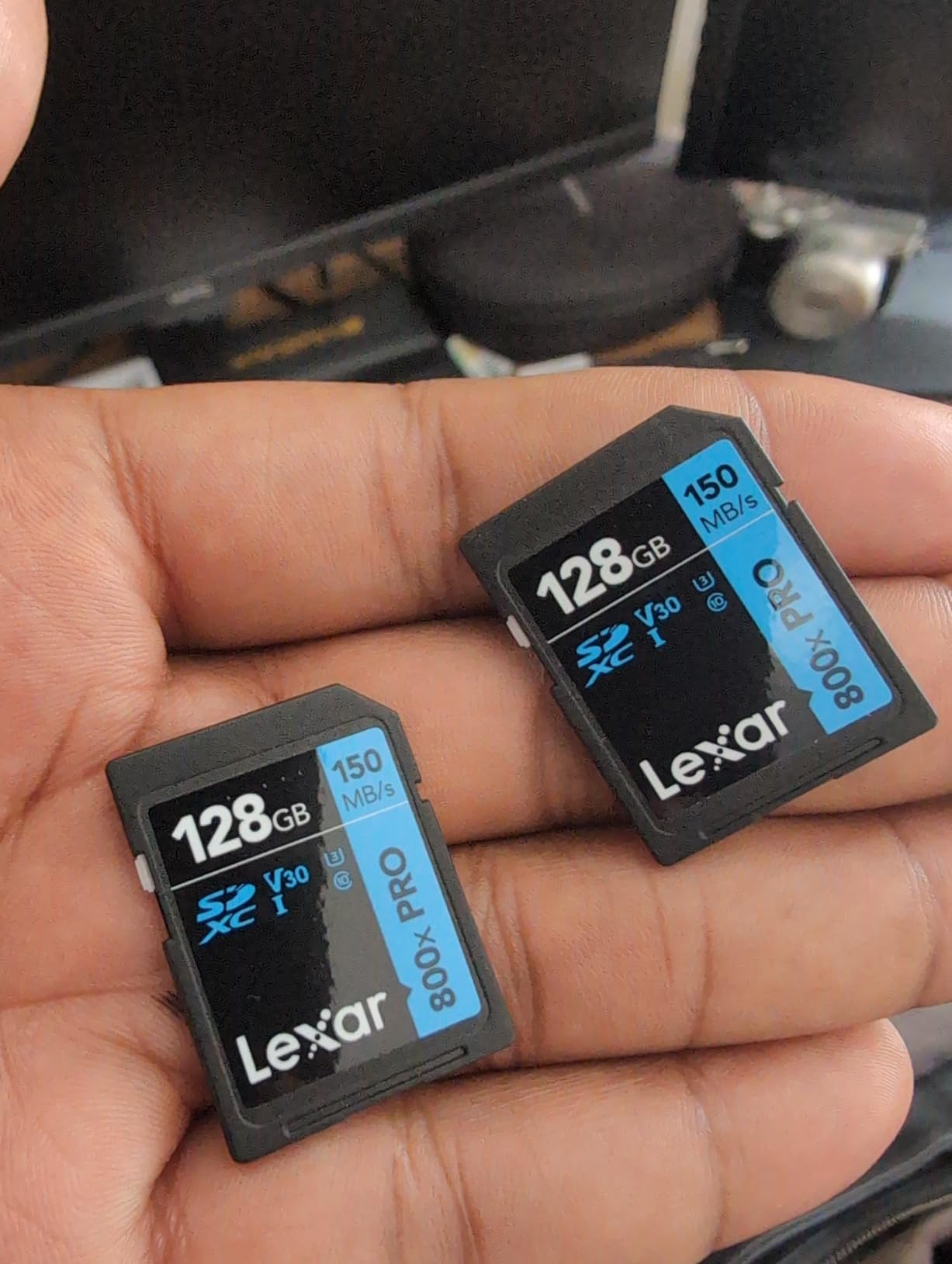 Lexar 128GB 2-Pack 800x PRO SD Memory Card, 150MB/s Read, 4K, V30, UHS-I (LSD0800P128G-B2NNU) customer photo 2
