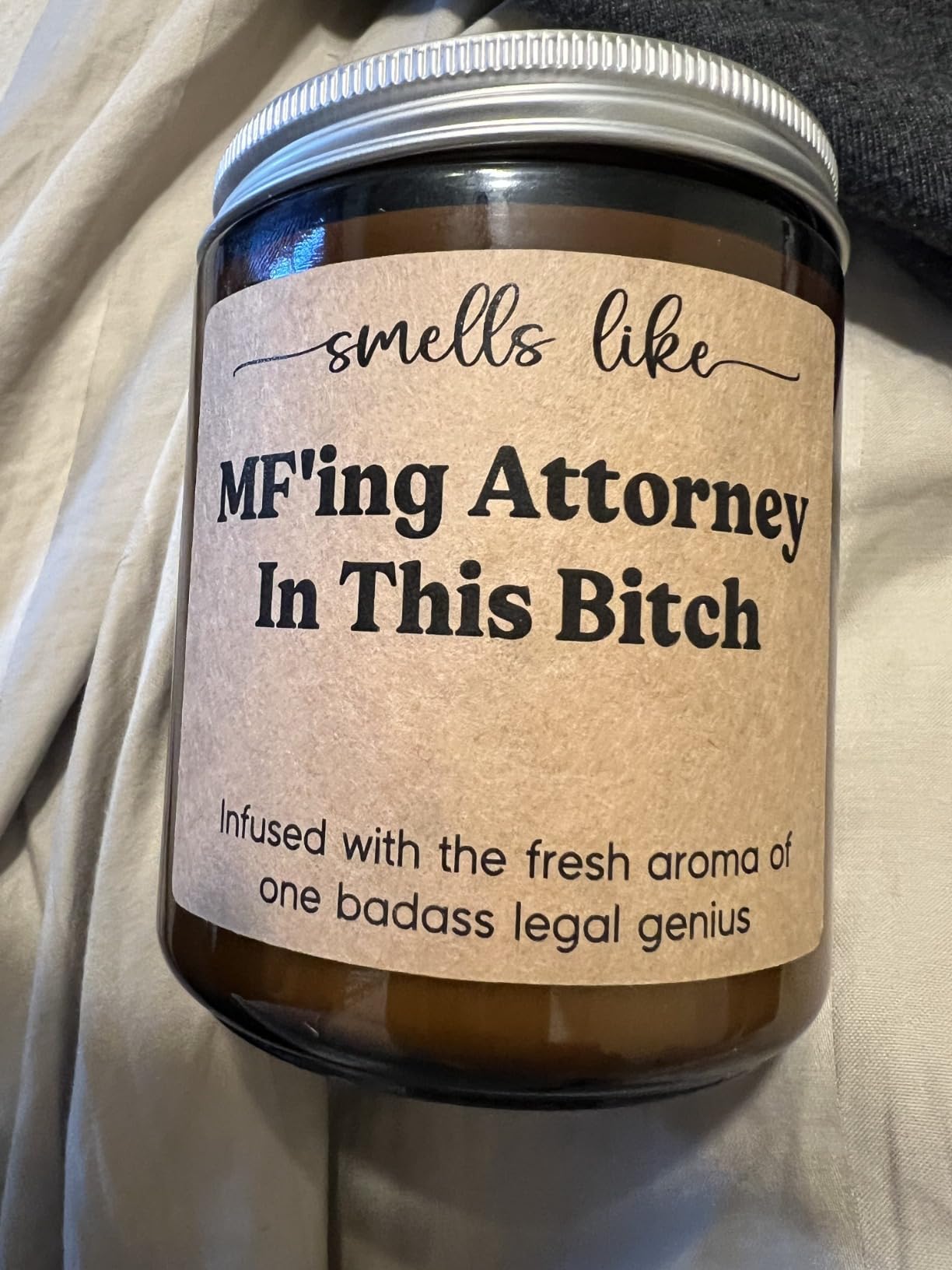 Fairy's Gift Candle, Lawyer Gifts for Women Men, Funny Attorney Gifts | Law School Student Graduation Essentials, Passing The Bar Exam, Christmas, Law Degree Grad Ideas for Attorneys, Future Lawyer customer photo 1