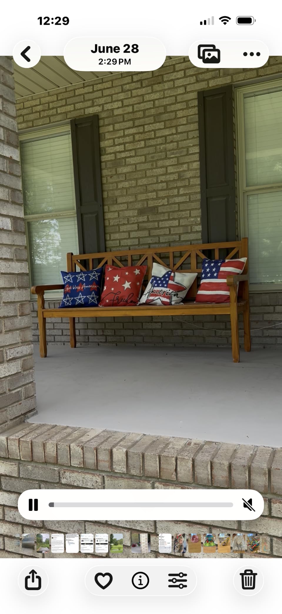 Hongsome Patriotic Decor-Throw Pillow Covers 18x18 in Set of 4,4th of July Linen Pillow Case for Independence Day,Memorial Day,Veteran's Day,USA,American Summer Outdoor Red White Blue Decorations customer photo 2