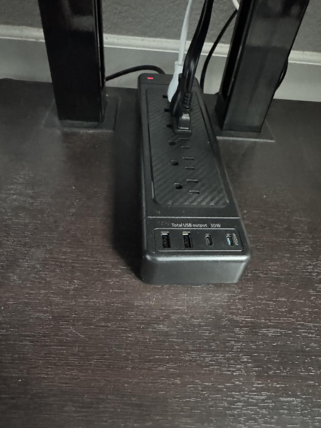 Surge Protector Power Strip 10ft Cord/High Joules Surge Protection (4800J) /Heavy Duty/Multiple outlets/Mountable/18AC/15A/USB A+C(PD20W),Flat Plug, Commercial,Industrial,Office,Home,Black customer photo 1