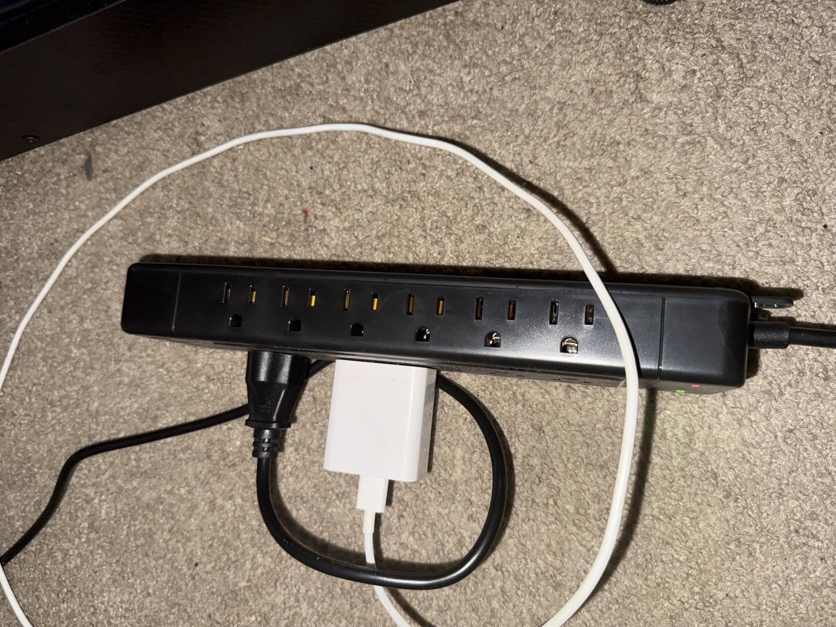 Surge Protector Power Strip 10ft Cord/High Joules Surge Protection (4800J) /Heavy Duty/Multiple outlets/Mountable/18AC/15A/USB A+C(PD20W),Flat Plug, Commercial,Industrial,Office,Home,Black customer photo 2
