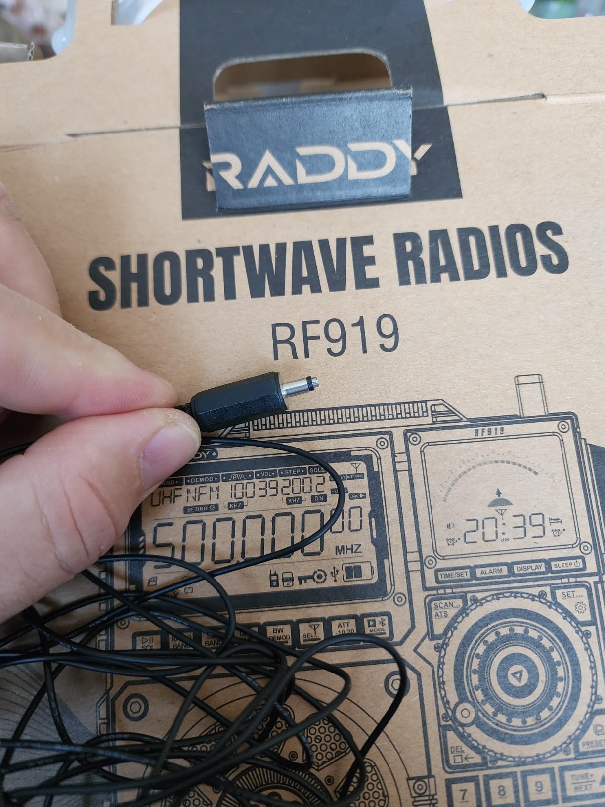 Raddy RF919 SSB Shortwave Radio with NOAA Weather Band, Full Band FM AM SW VHF UHF AIR CB WB and SSB Receiver, with Antenna Tuner, 3 External Antenna Ports, 5000mAh Rechargeable Battery (Black) customer photo 2