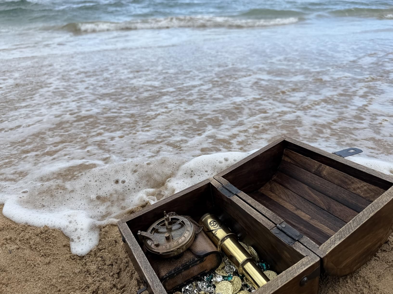 Behind You Engraved Brass Compass Gift for Men - Handcrafted Vintage Brass Sundial Compass - Antique Nautical Sun Clock with Leather Case - Best Graduation Gift - Best College Graduation Gift customer photo 2