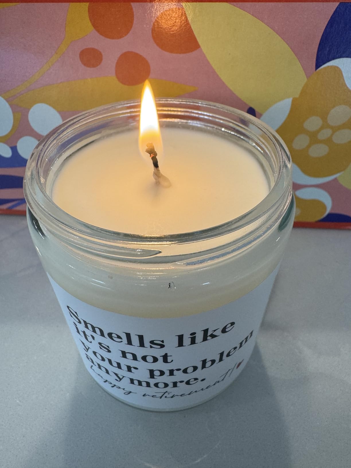 LUMELOOM Retirement Gift for Woman, Men- 9oz Lavender Scented Candle | Best 2026 Retired Gifts for Women, Men, Friends, Coworker, Teacher, Funny Retirement Candle Decoration, Soy Wax customer photo 1