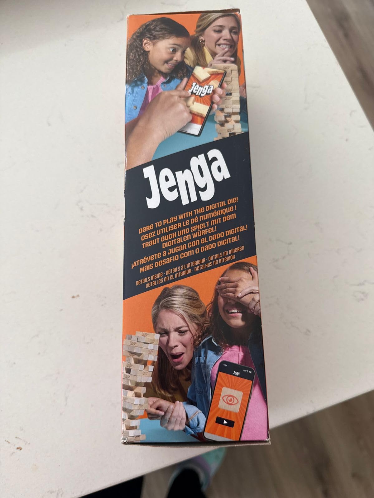 Official Hasbro Games Jenga Game | Digital Die for 6 More Ways to Play | Original Wood Block Game | Stacking Tower | Ages 6+ | 1+ Players | Party Games customer photo 1