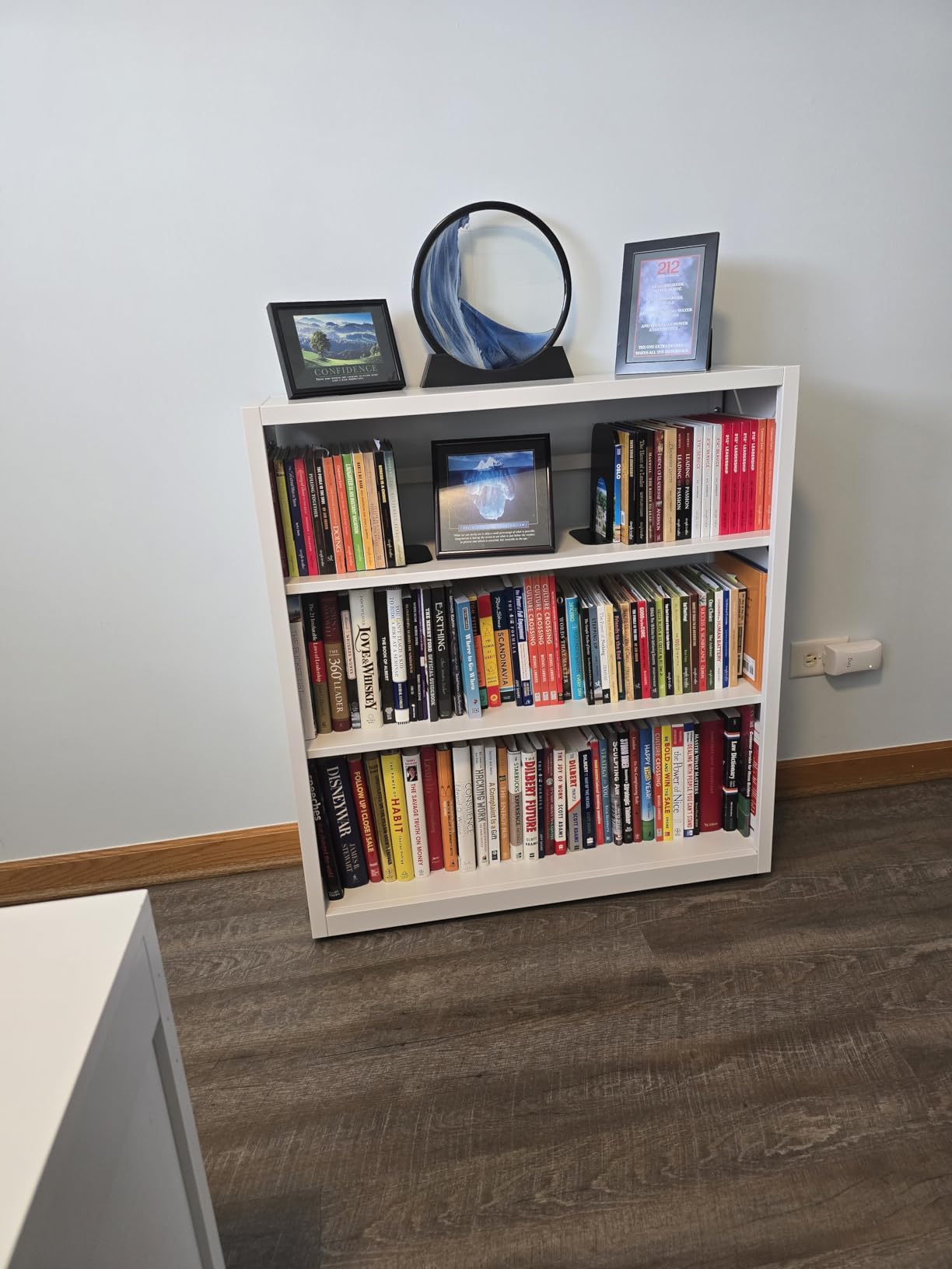 Polup 3 Tier Heavy Duty Metal Bookshelf, 28