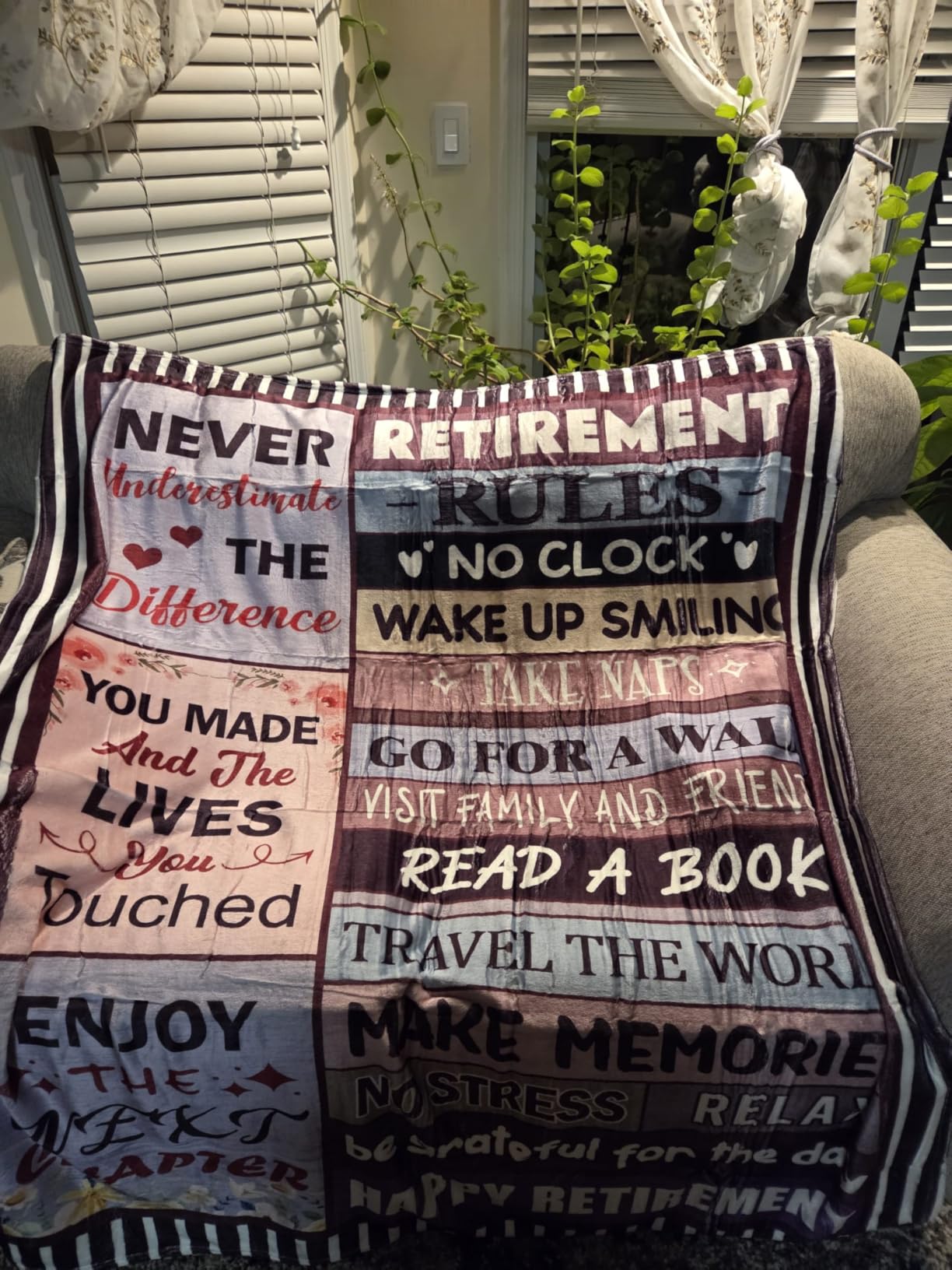Retirement Gift for Woman or Men, Retirement Blanket for Women 50