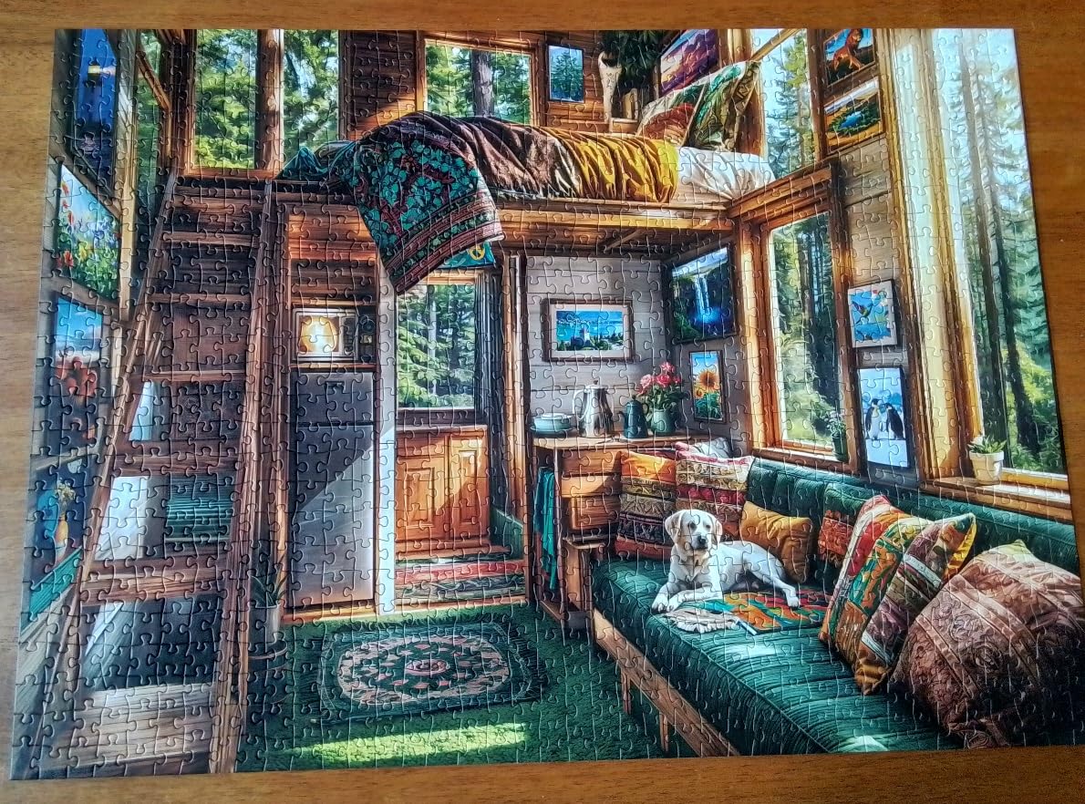 Owl Family Puzzles for Adults 1000 Pieces, Puzzles with Letters on Back, Impossible Hard Difficult Challenging, Precise Interlocking Pieces, Home Wall Decoration & Ideal Gift customer photo 2