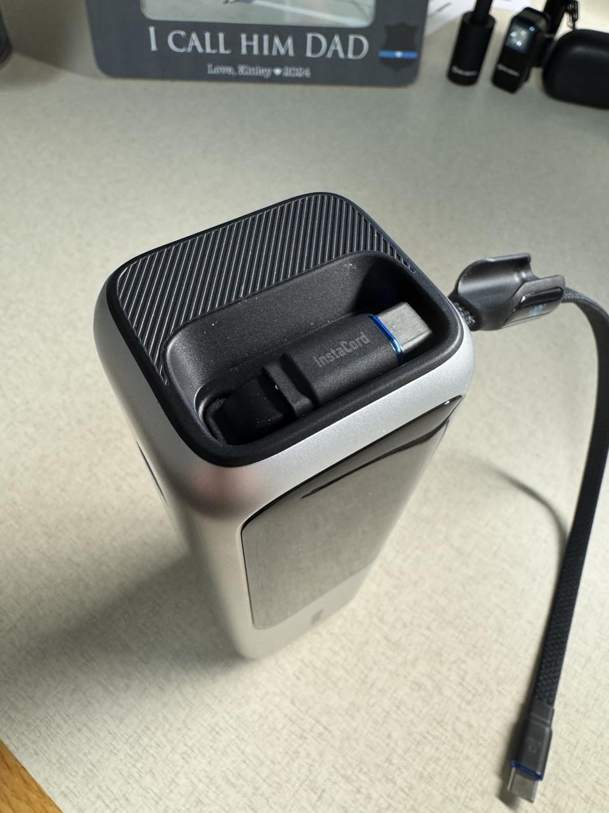 Anker Laptop Power Bank, 25,000mAh Travel Essential with 165W Total Output | 3 USB-C Ports with 100W Max Each, Built-In Retractable Cables, Flight-Ready, for iPhone 17 Series ,MacBook, and More customer photo 1
