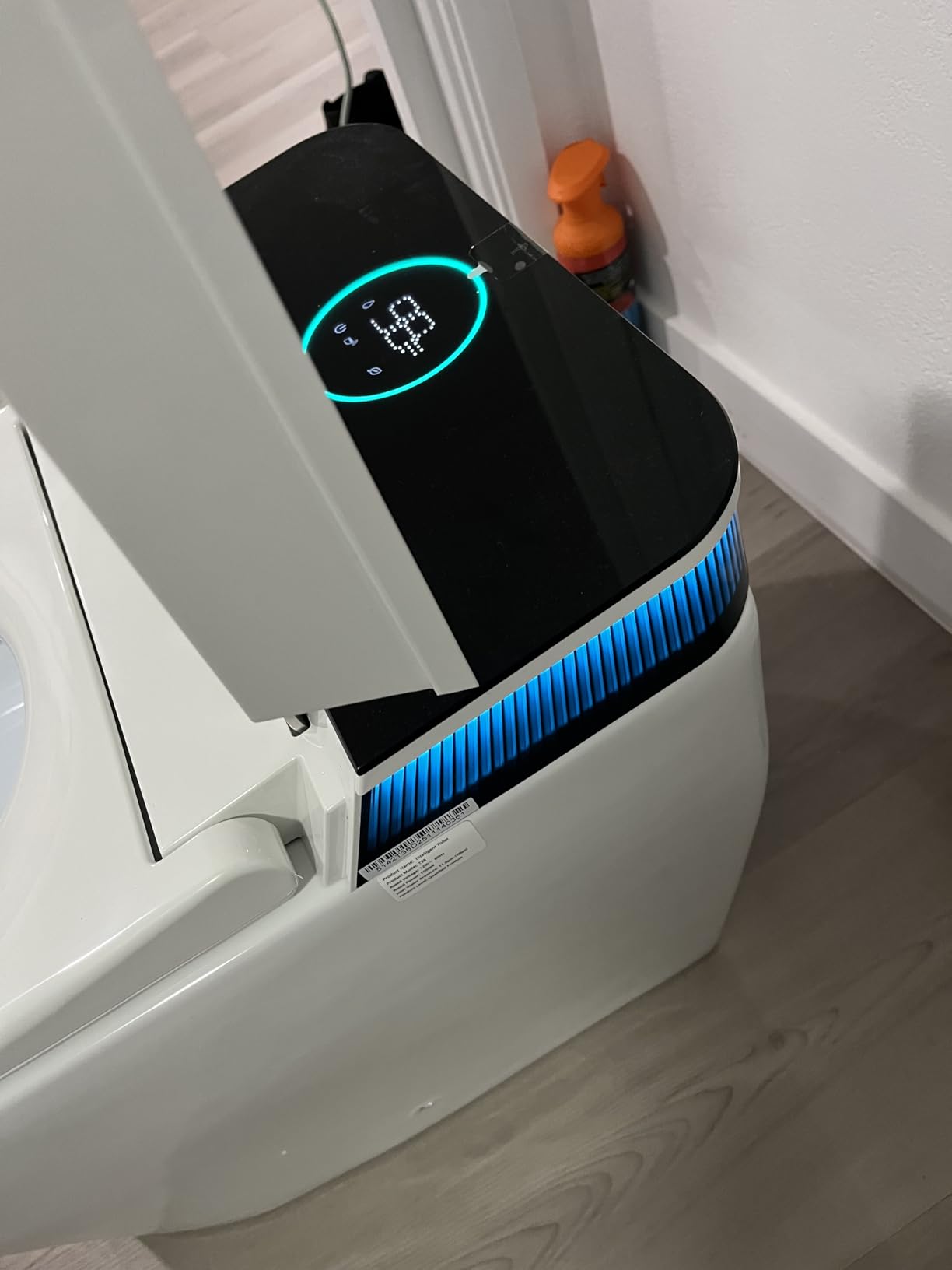 HOROW T38 Artistic Smart Toilet, Bidet Toilet with Powerful Flush, Auto Open/Close Lid, Instant Warm Water, Elongated Heated Seat, Dryer, Night Light, Deodorization customer photo 2