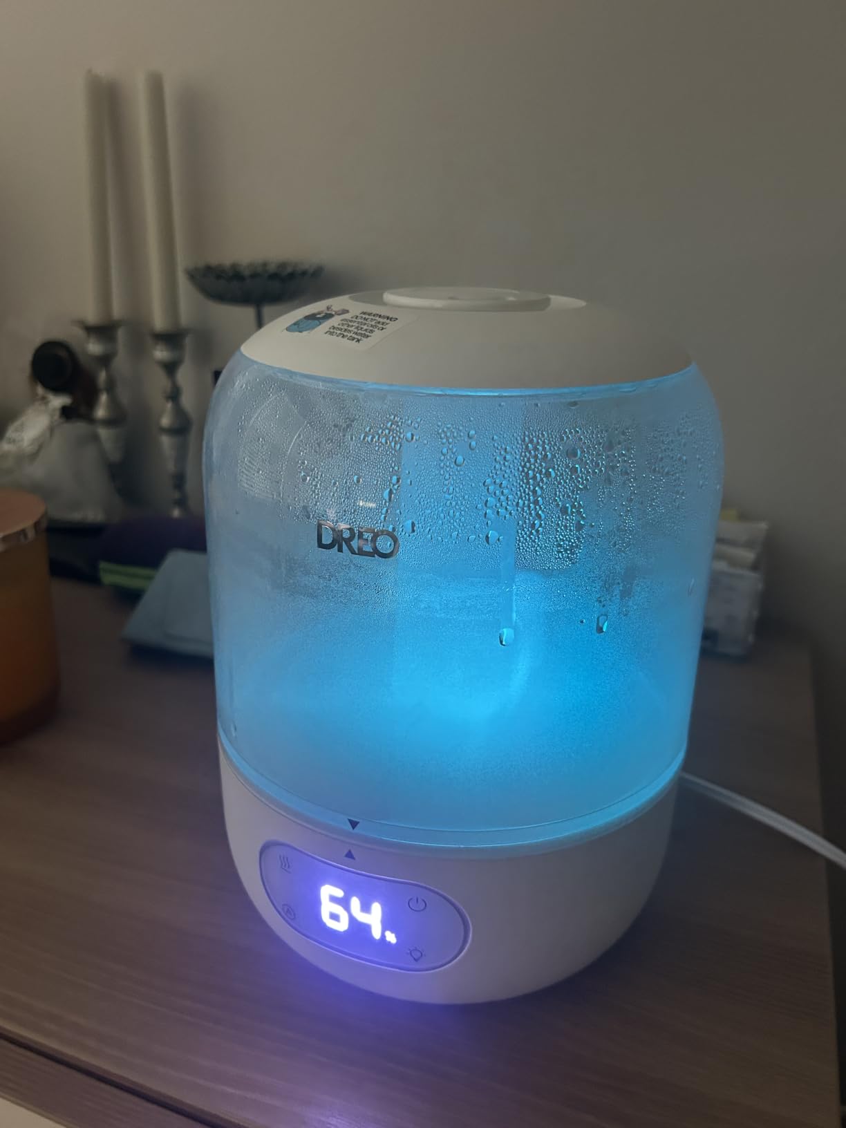 DREO 3L Humidifiers for Bedroom, 30H Runtime, 26 dB Quiet Cool Mist customer photo 1