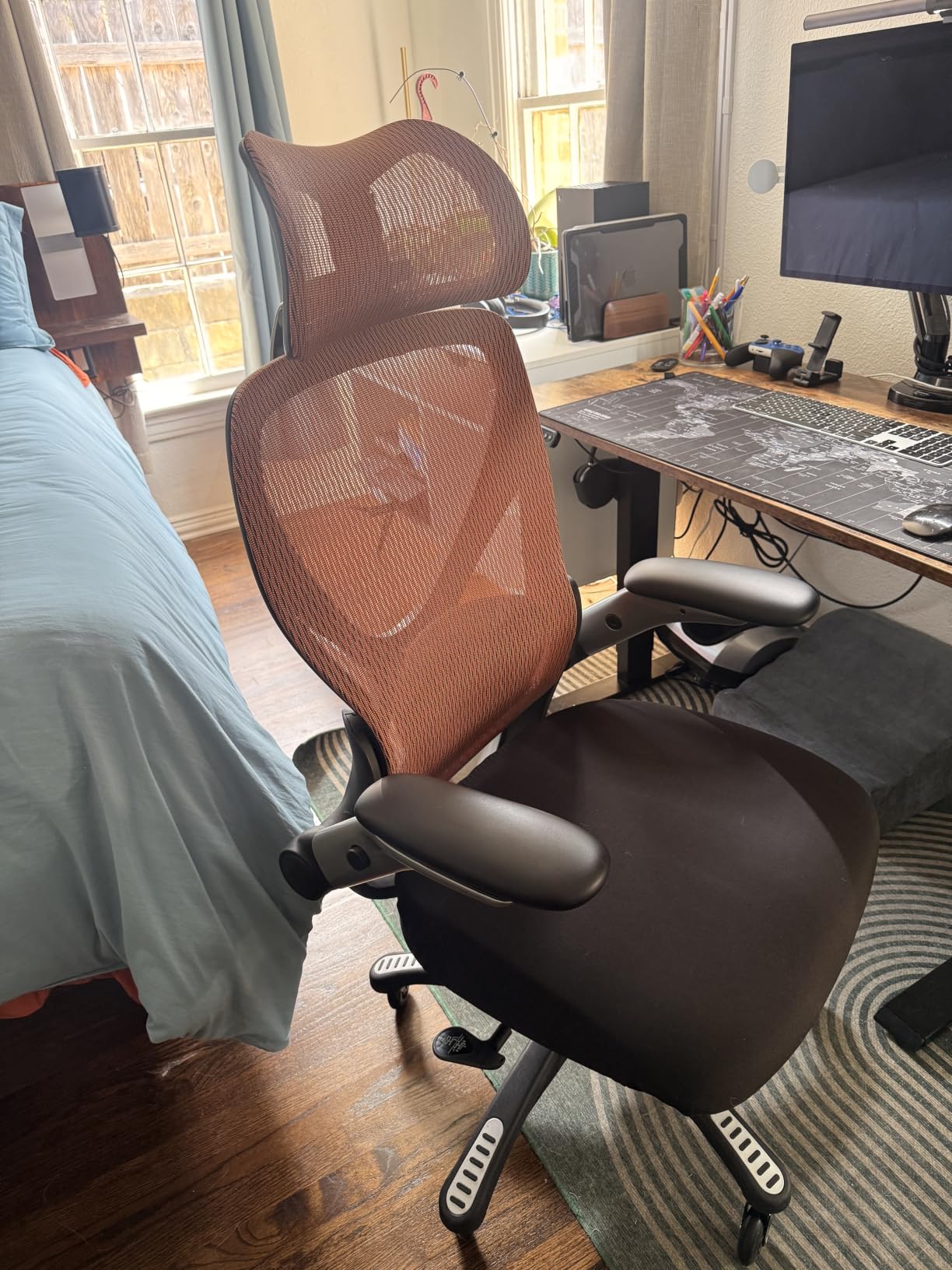 X100 Ergonomic Mesh Office Chair with Footrest, Big and Tall Hone Desk Chair with 5D Flip-Up Arms, Adjustable 3D Lumbar Support, Gaming & Executive Computer Chairs customer photo 2