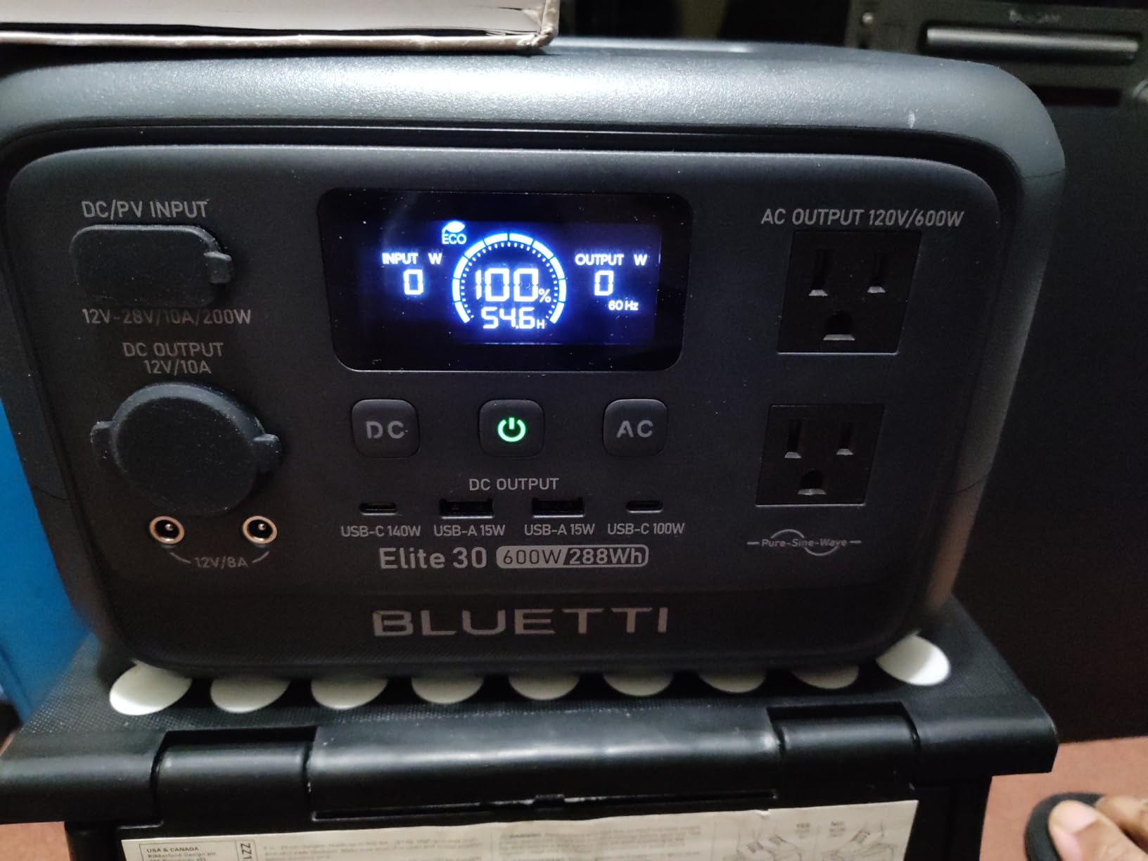 BLUETTI Elite 30 V2 Portable Power Station 288Wh 600W LFP Solar Generator | Power Lifting 1500W, 10ms UPS, 45 Min 0-80% Fast Charging, Emergency Backup Power for Blackout, Camping, Outage and Road Trip customer photo 2