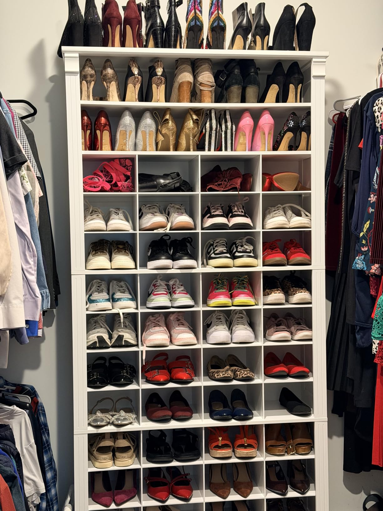 Hzuaneri 13 Tiers Shoe Storage Cabinet, Tall Shoe Cabinet with Cubby customer photo 2