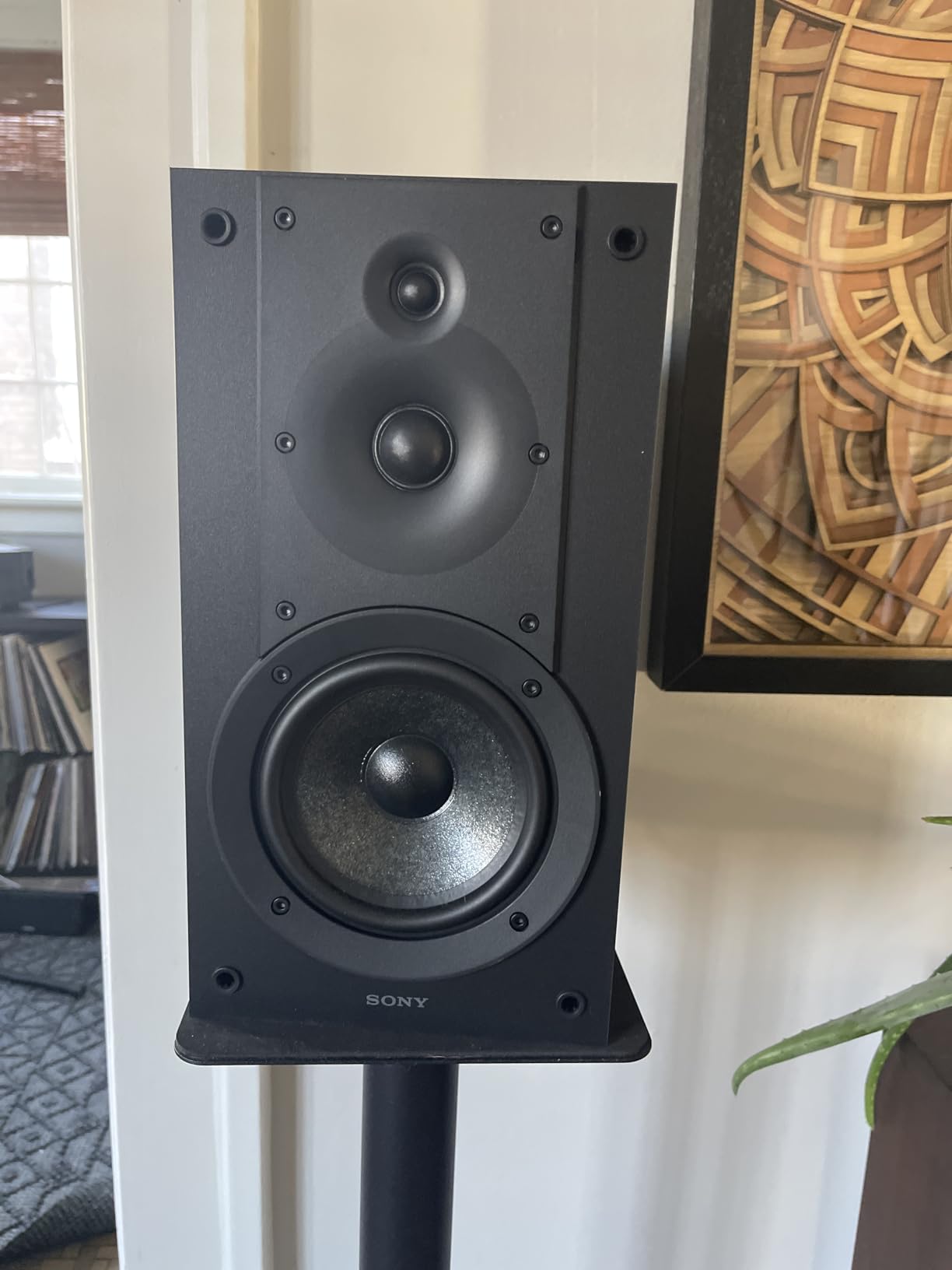 Sony CS Speakers, SS-CS5M2 3-Way 3-Driver Hi-res Bookshelf Speakers (Pair), Black | 3-Way/3-Driver Pair, 130mm Woofer, 25mm Tweeter Plus 19mm Super-Tweeter, 53-50, 000 Hz, 6ω, 100W Max Input customer photo 1