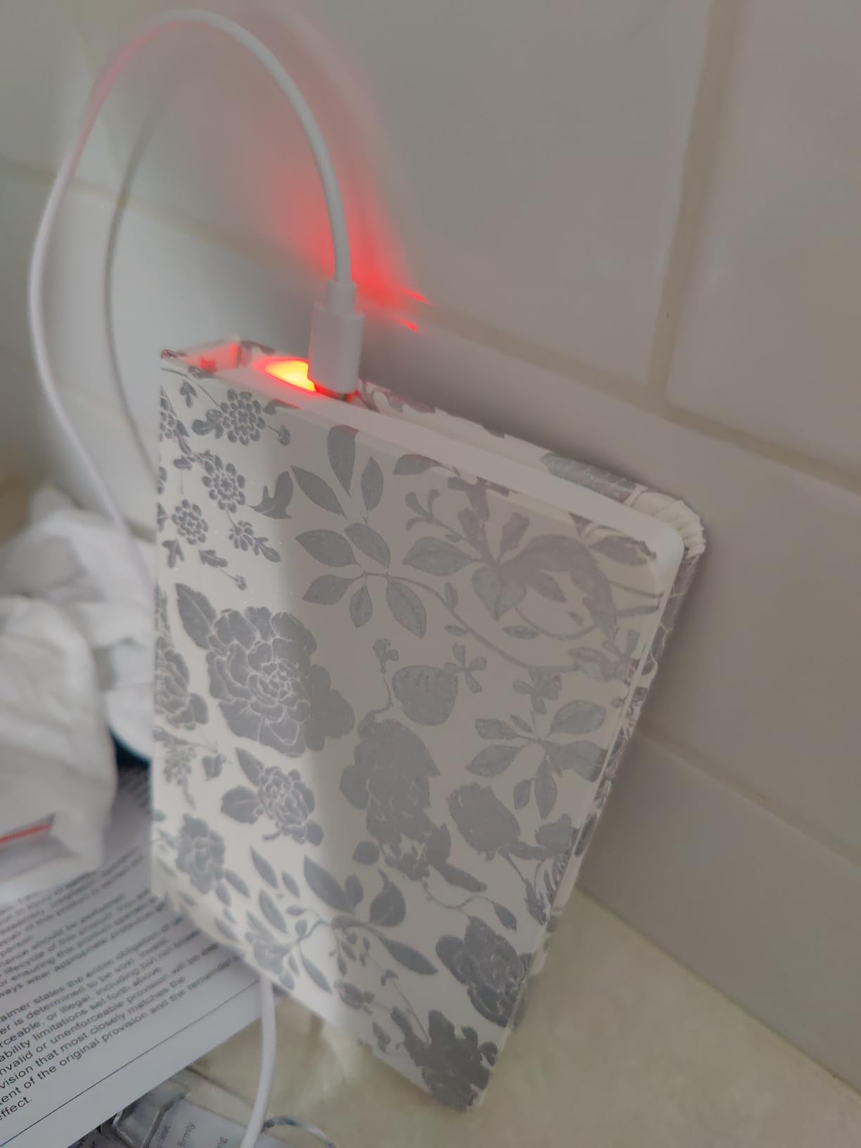 Book Lover Gift, Folding Book Lamp Decor, Portable Print Book Light | 1200mAh Rechargeable Night Light, Paper Desk Lamp, Reading Bookshelf Lamp, Gift for Women & Readers & Christmas (Black) customer photo 1