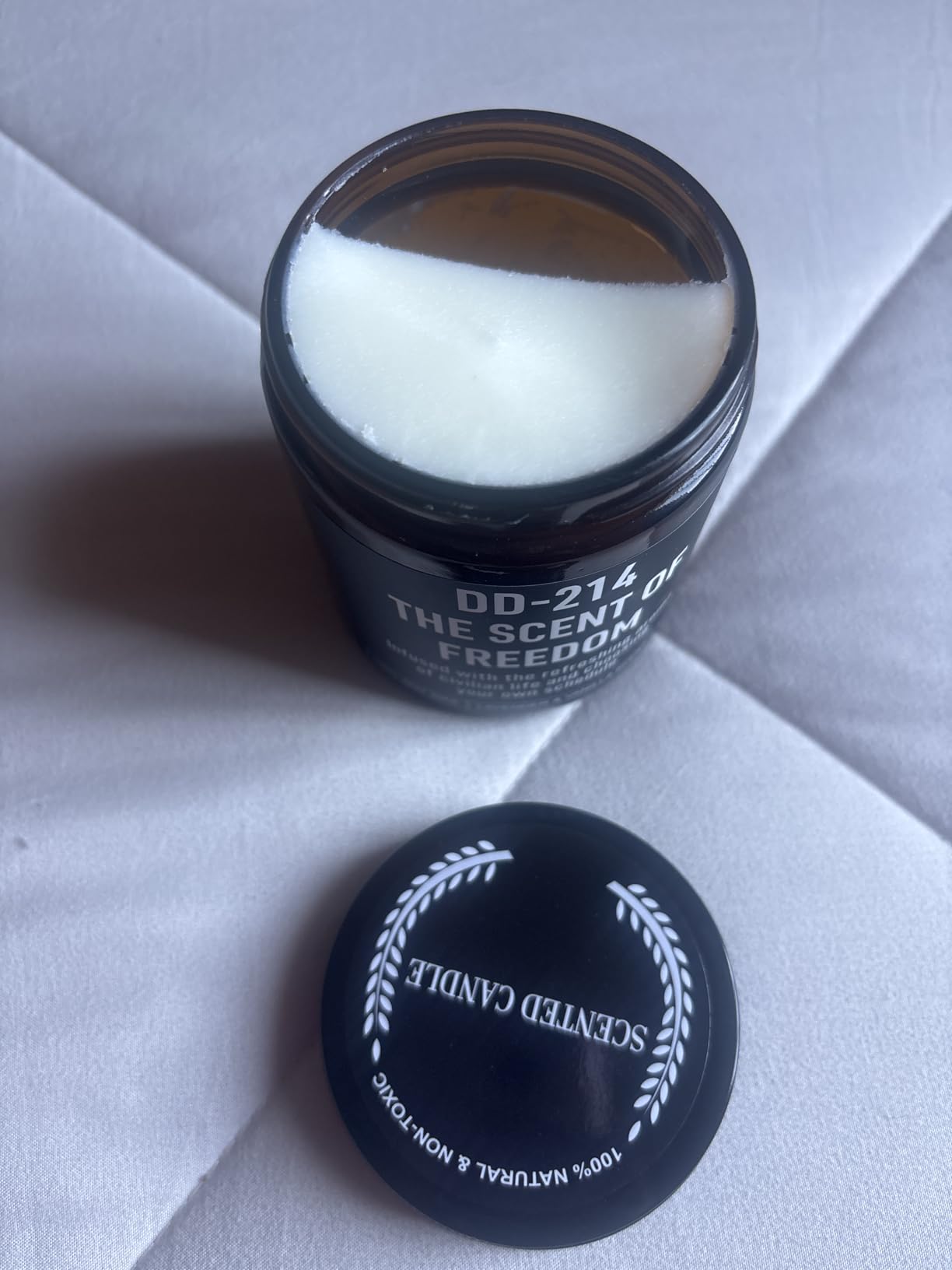 DD214 Candle, Military Retirement Gifts for Men, Women - Retired Navy Veteran, Air Force, Marine, Army Veteran Gifts - Veterans Day, Farewell, Going Away, Military Separation Presents customer photo 2