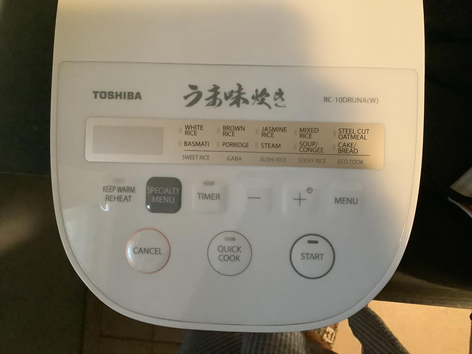 TOSHIBA OriginTaste Rice Cooker 5.5-Cup Uncooked, Fuzzy Logic, 15-in-1 Functions, Digital Display, Delay Timer, Keep Warm, Nonstick Inner Pot, White customer photo 2