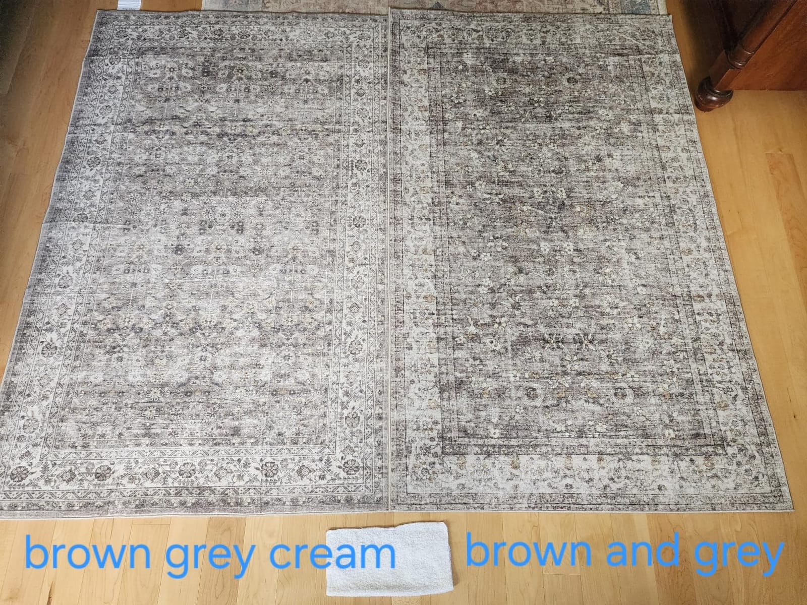 Machine Washable Rugs for Living Room: 8x10 Area Rugs for Bedroom Vintage Stain Resistant Non Slip Low Pile Lightweight Boho Carpet for Kitchen Dining Room Farmhouse Kids Room Nursery customer photo 1
