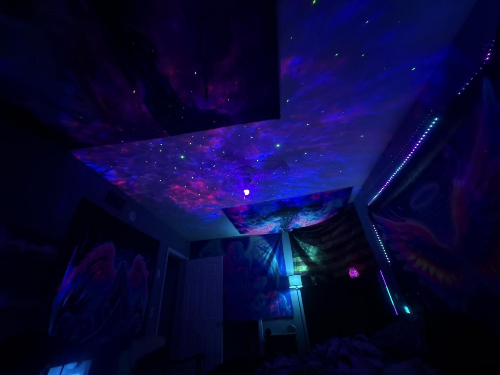 Govee Star Projector Lights, 7-Zone Nebula Effect, Compatible with Matter | 540ft sq. Coverage, LED Night Lights for Bedroom, 50+ Scenes, 18 White Noise, Room Decor, Gifts for Kids, Sleep Lamp customer photo 2