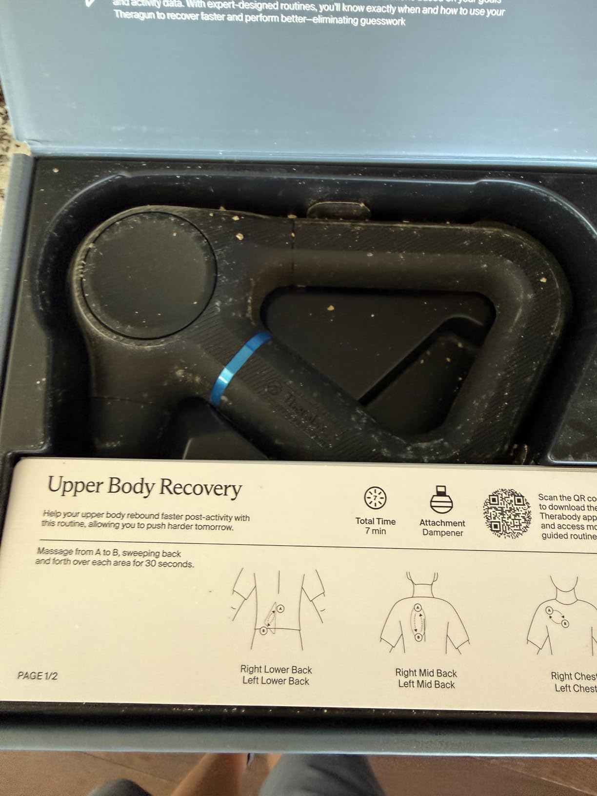 TheraGun Prime (6th Generation) Massage Gun by Therabody - Deep Tissue, Powerful Massage in a Rugged, Durable Design customer photo 2