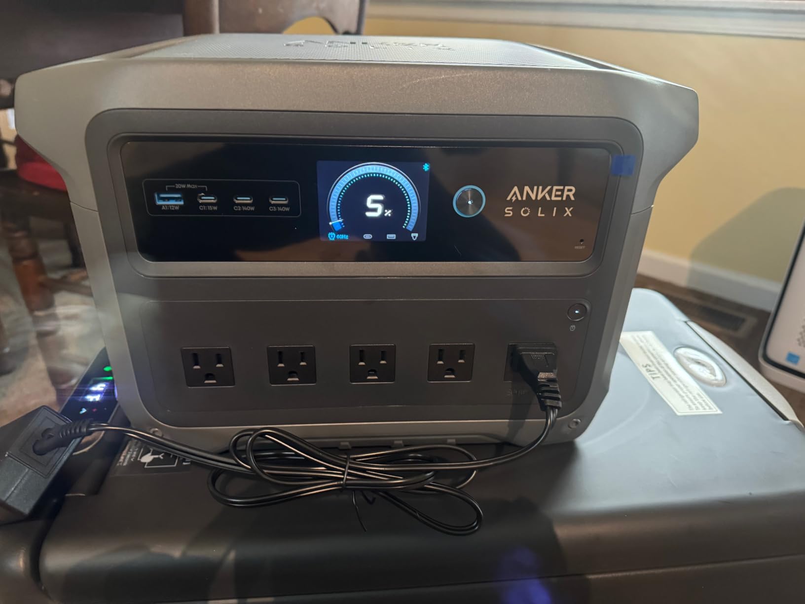 Anker SOLIX C1000 Gen 2 Portable Power Station, 1,024Wh, 2,000W | LiFePO4 Battery, Full Charge in 49 Min, Peak 3,000W for UPS, Outdoor and Emergency Use customer photo 1