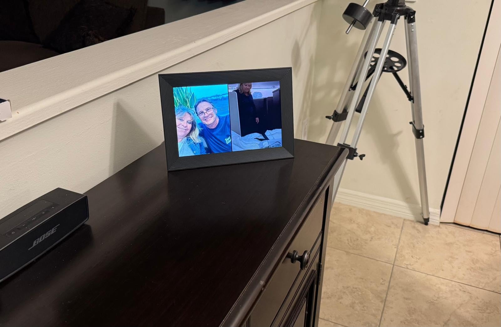Aura HD Digital Picture Frame | Limited Edition: The Best Frame for Gifting | Wirecutter's best digital frame, no subscription, free unlimited photos and video, 1-minute set up, gift-ready, high-res customer photo 2