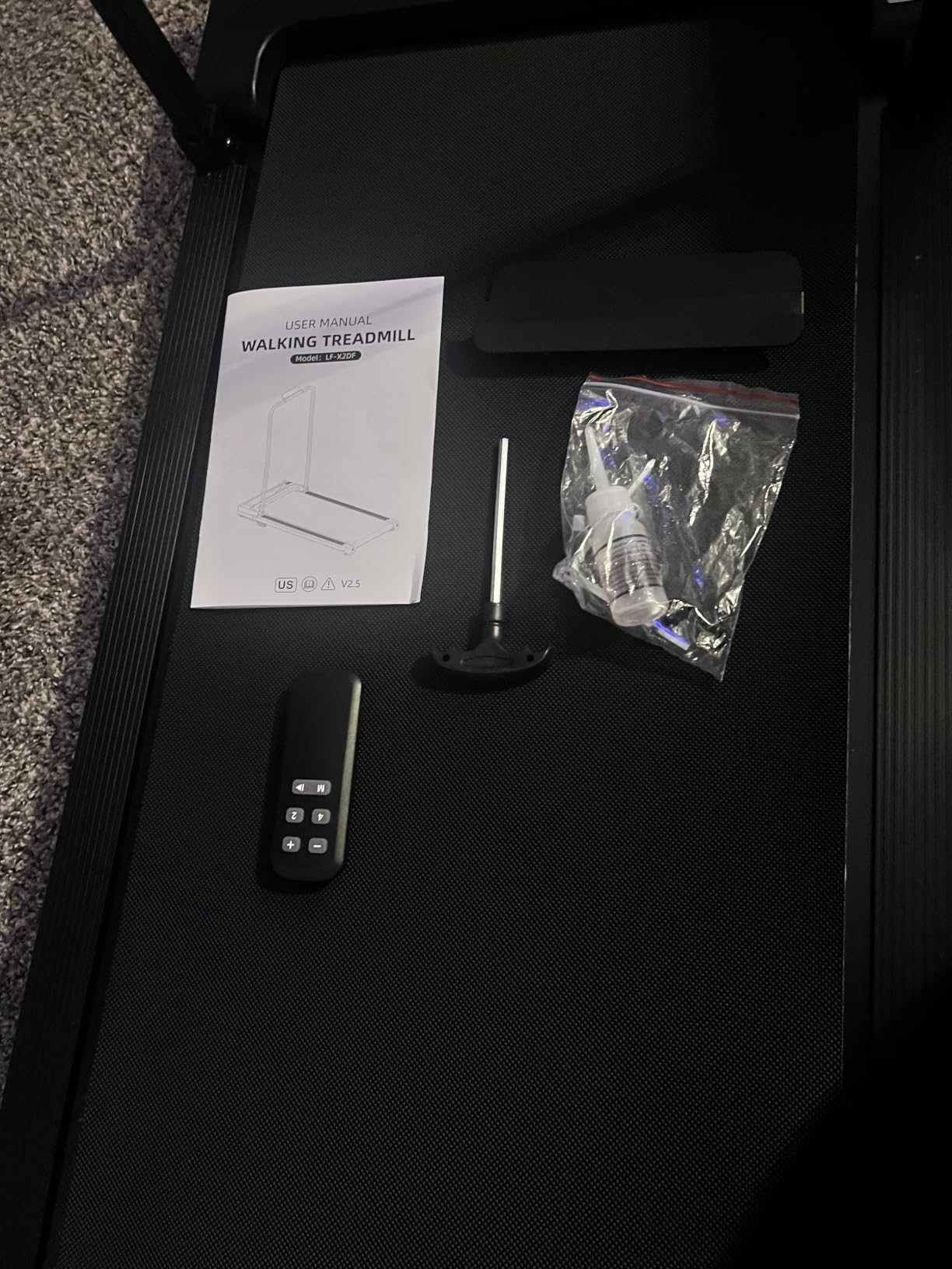 Walking Pad Treadmill for Home - Folding Treadmills with Handle Bar Portable Compact Fold up Indoor Foldable Handles Electric Walk Pads Small Spaces Mini Running Quiet Under Bed Office customer photo 1