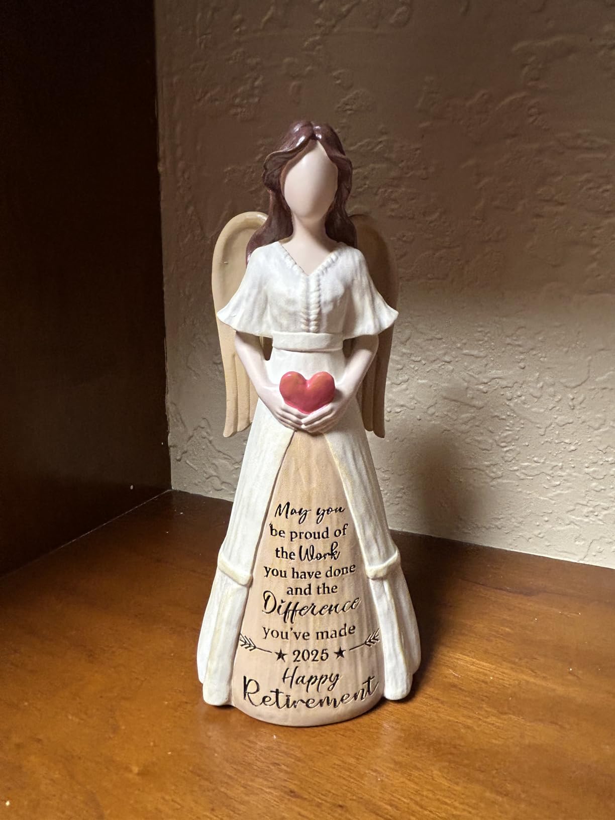 Storieme 2026 Retirement Angel with Heart Figurine Gift for Woman Nurse - 7.3